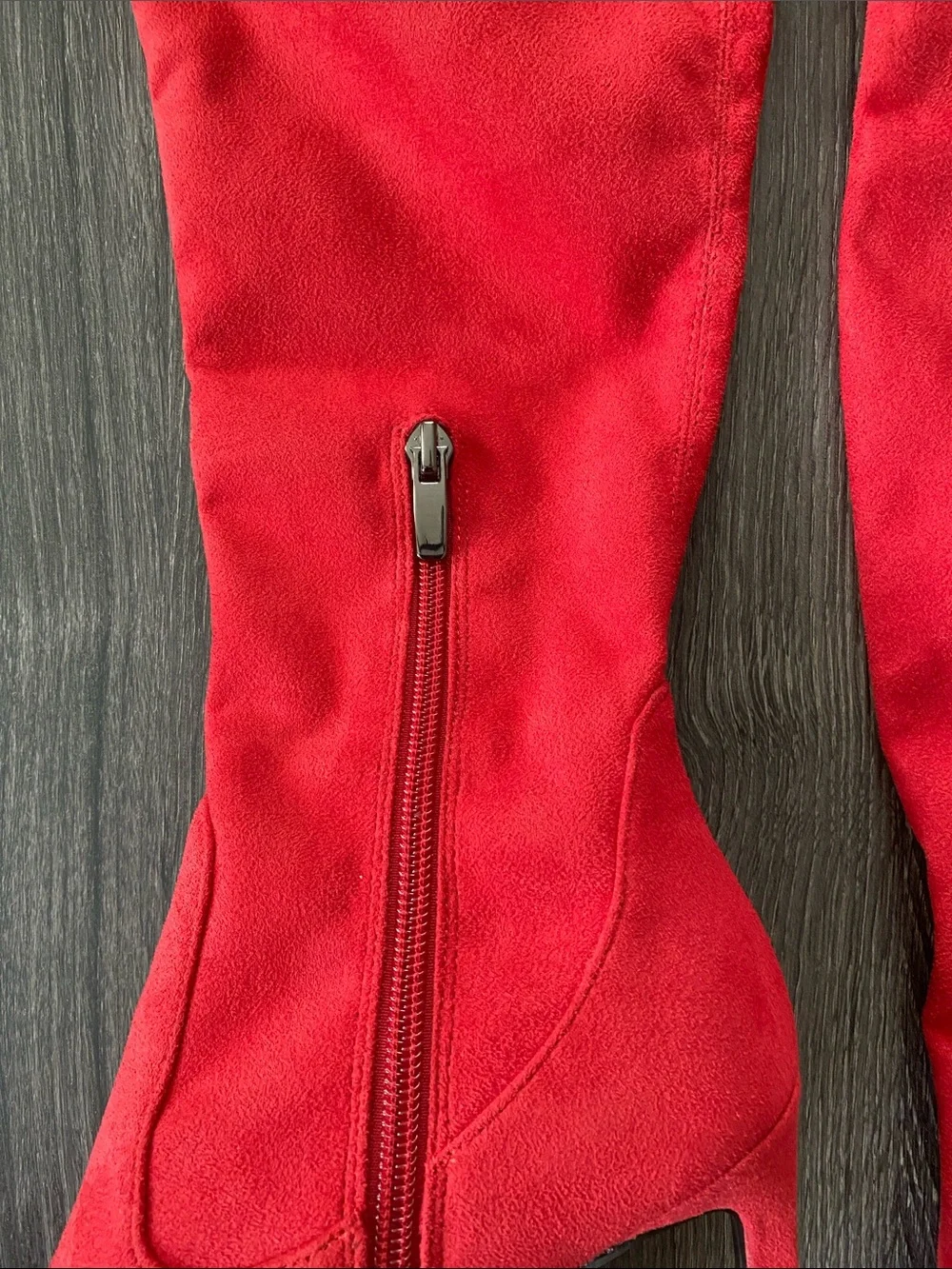 Nine West Red Over-the-Knee Stiletto Boots
